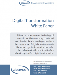 Digital transformation white paper cover